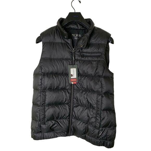 Tumi Jackets & Blazers - TUMI Pax Women's vest puffer down black size large NEW WITH TAGS